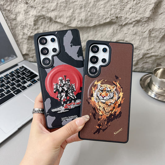 Samsung S23 Ultra 5G Premium US POLO Assn. Embroidery Leather case with Magsafe - Jockey 5