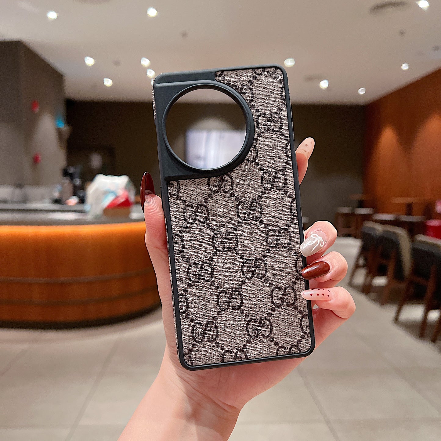 OnePlus 11r 5g Luxury Branded Leather Designer Case- Gucci