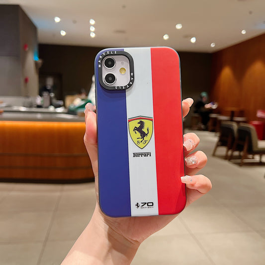 Apple iPhone 12/12 Pro Premium Ferrari IMD Printed Back Case - Ferrari 1