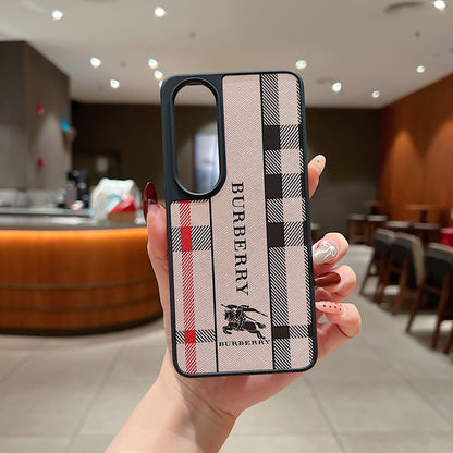 OnePlus Nord CE 4 5g Luxury Branded Leather Designer Case - Burberry