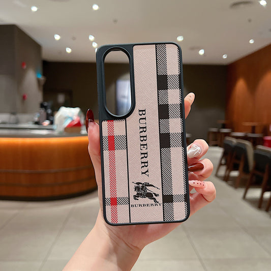 OnePlus Nord CE 4 5g Luxury Branded Leather Designer Case - Burberry