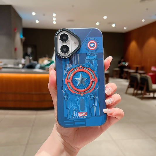 Apple iPhone 16 Series Premium Captain America IMD Printed Back Case - Captain America