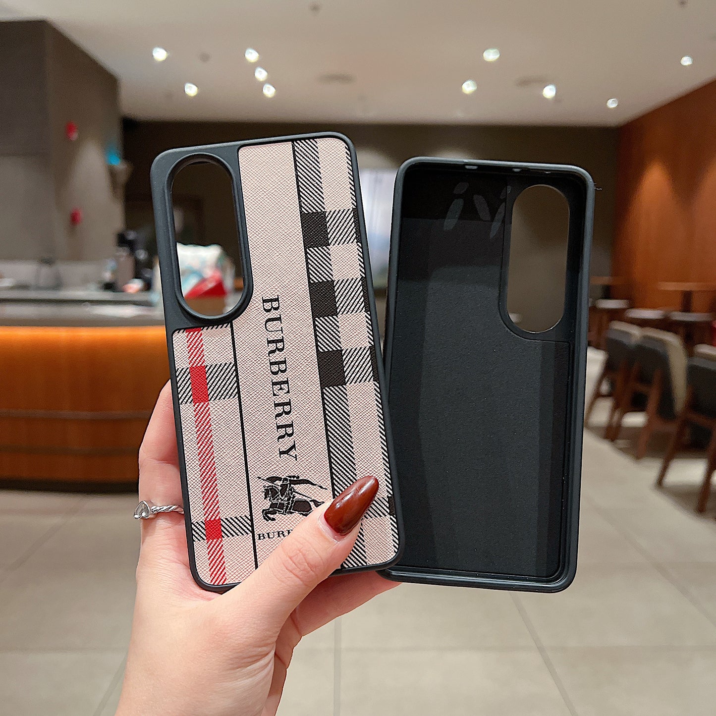 OnePlus Nord CE 4 5g Luxury Branded Leather Designer Case - Burberry