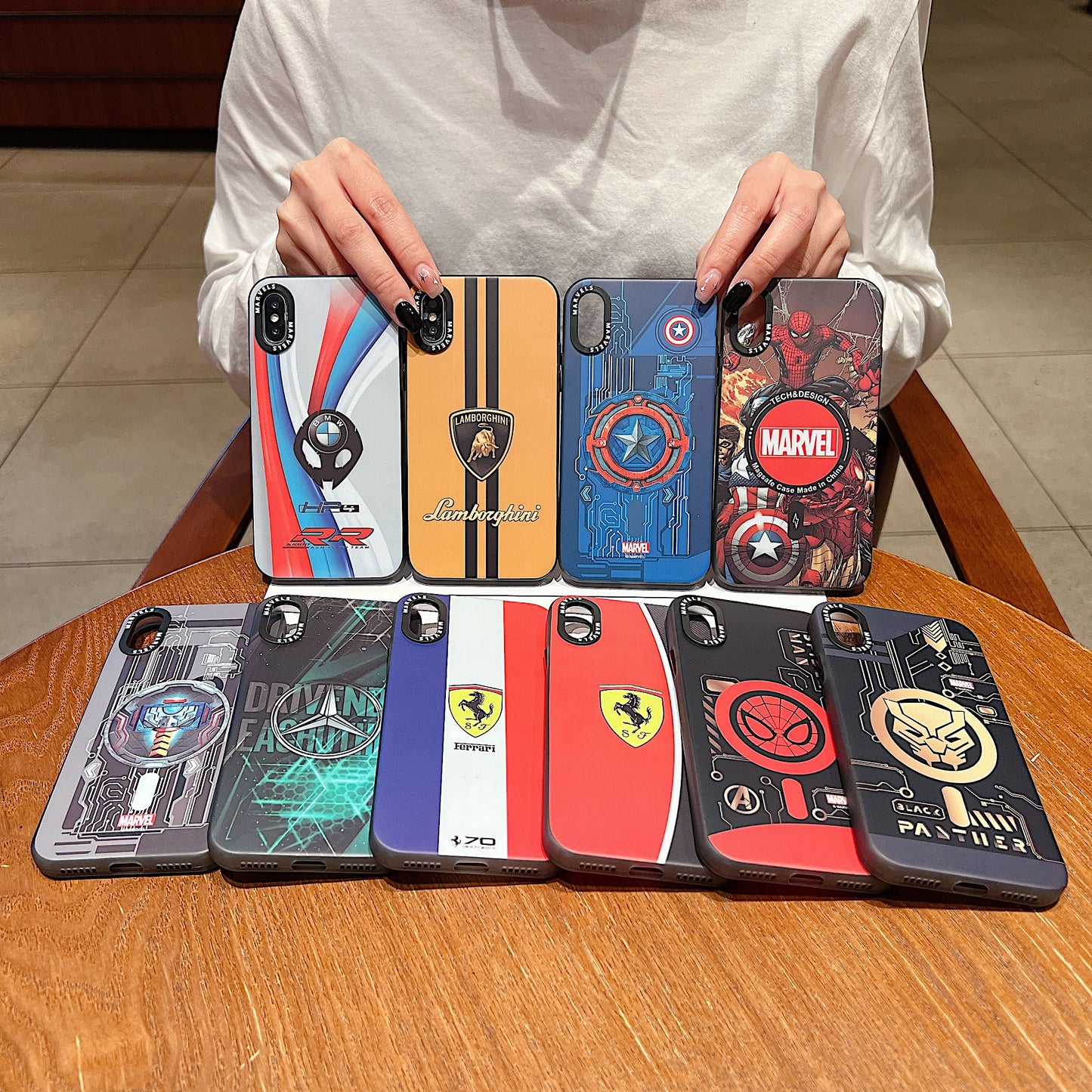 Apple iPhone X/Xs Premium Captain America IMD Printed Back Case - Captain America