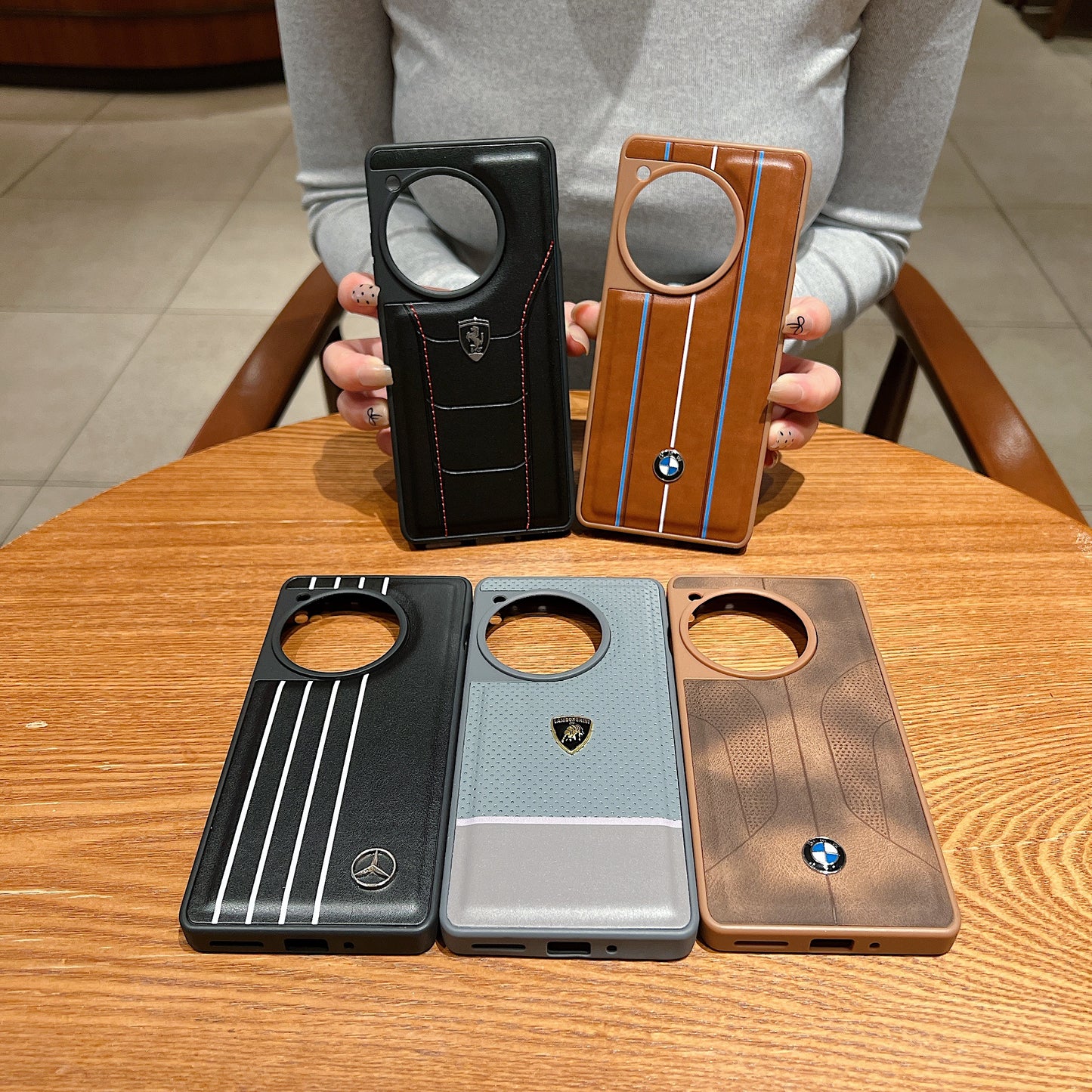 OnePlus 12r 5g Luxury Branded Leather Designer Case - Lamborghini