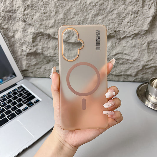 OnePlus Nord CE 3 Lite 5G Premium Magnetic Frosted Ultra Slim Back Case - Desert Gold