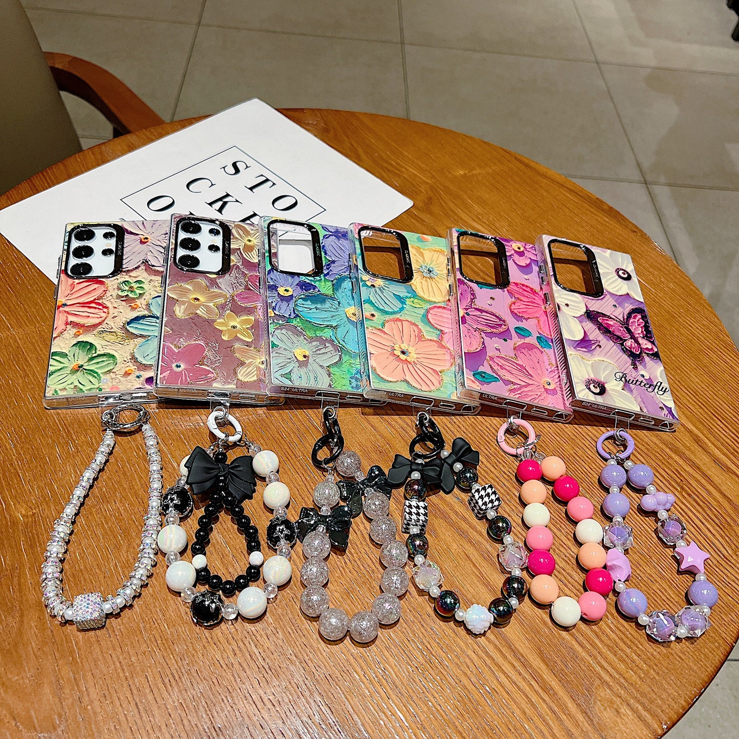 Samsung S24 Ultra 5G 3D Hot Trending Charms Rhinestone Flowers case - Pattern 6