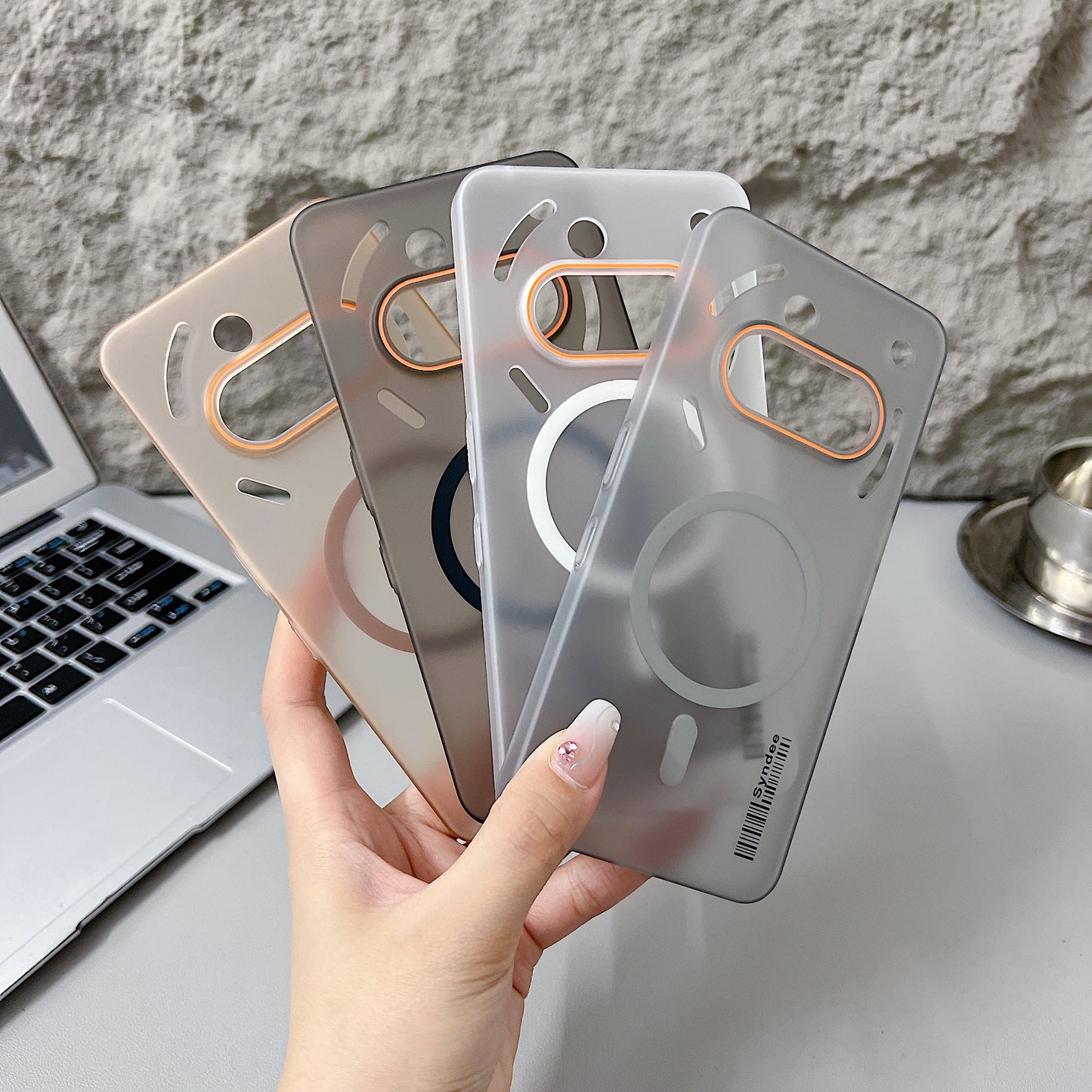 Nothing Phone 3A 5G Premium Magnetic Frosted Ultra Slim Back Case - White