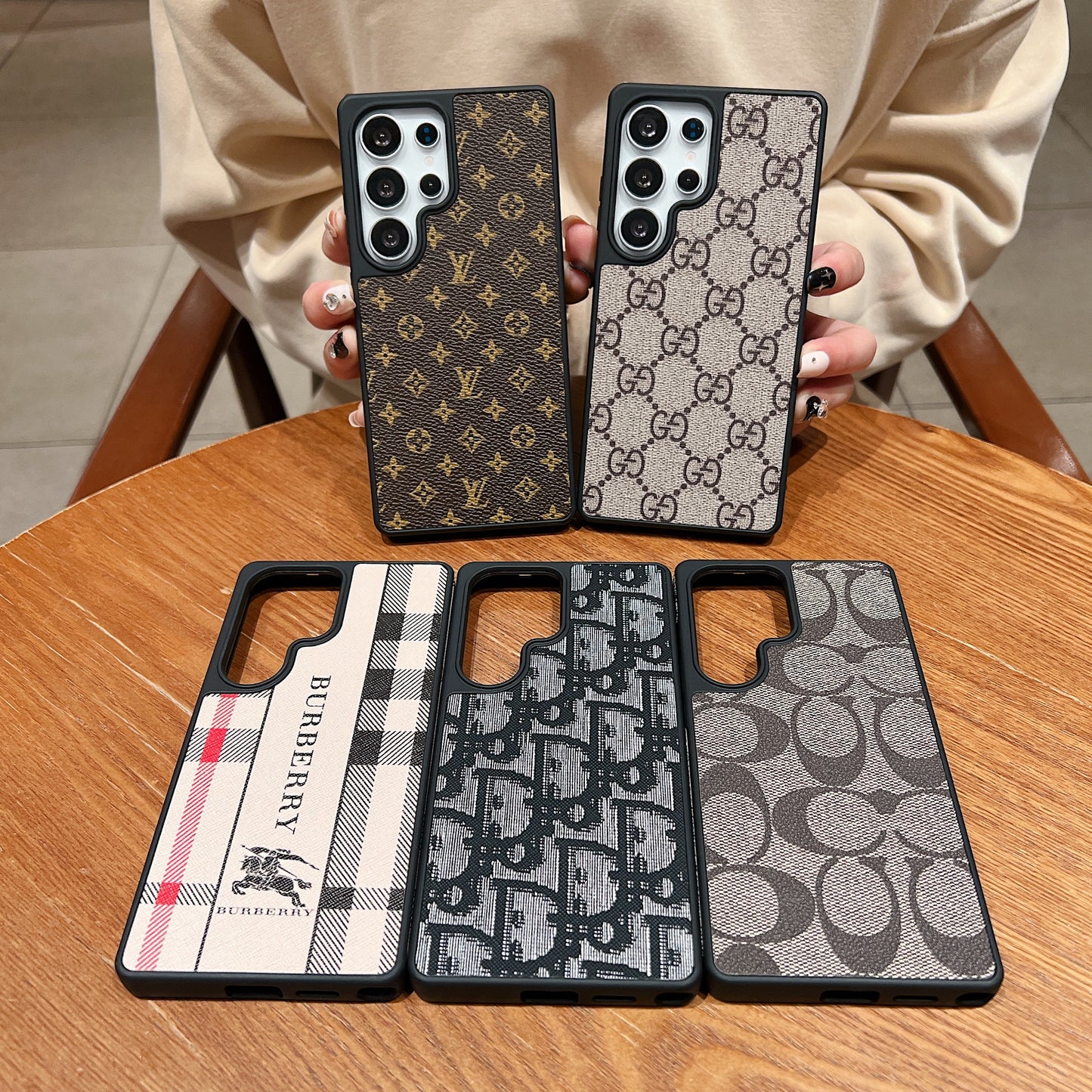 Samsung Ultra Luxury Branded Leather Designer Case - Dior