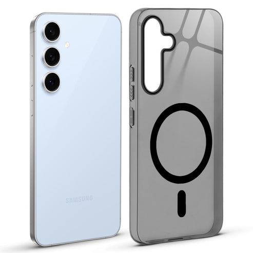 Samsung S24 5g Crystal Clear Anti-Yellowing Wireless Charging Support Case - Crystal Black