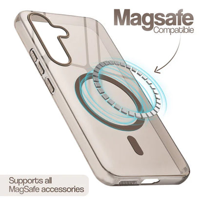 Samsung S24 5g Crystal Clear Anti-Yellowing Wireless Charging Support Case - Crystal Gold