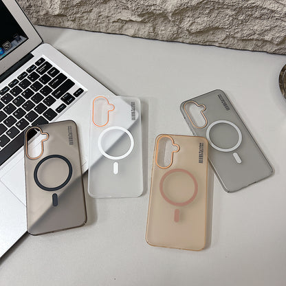 Samsung A36 5G Premium Magnetic Frosted Ultra Slim Back Case -Desert Gold