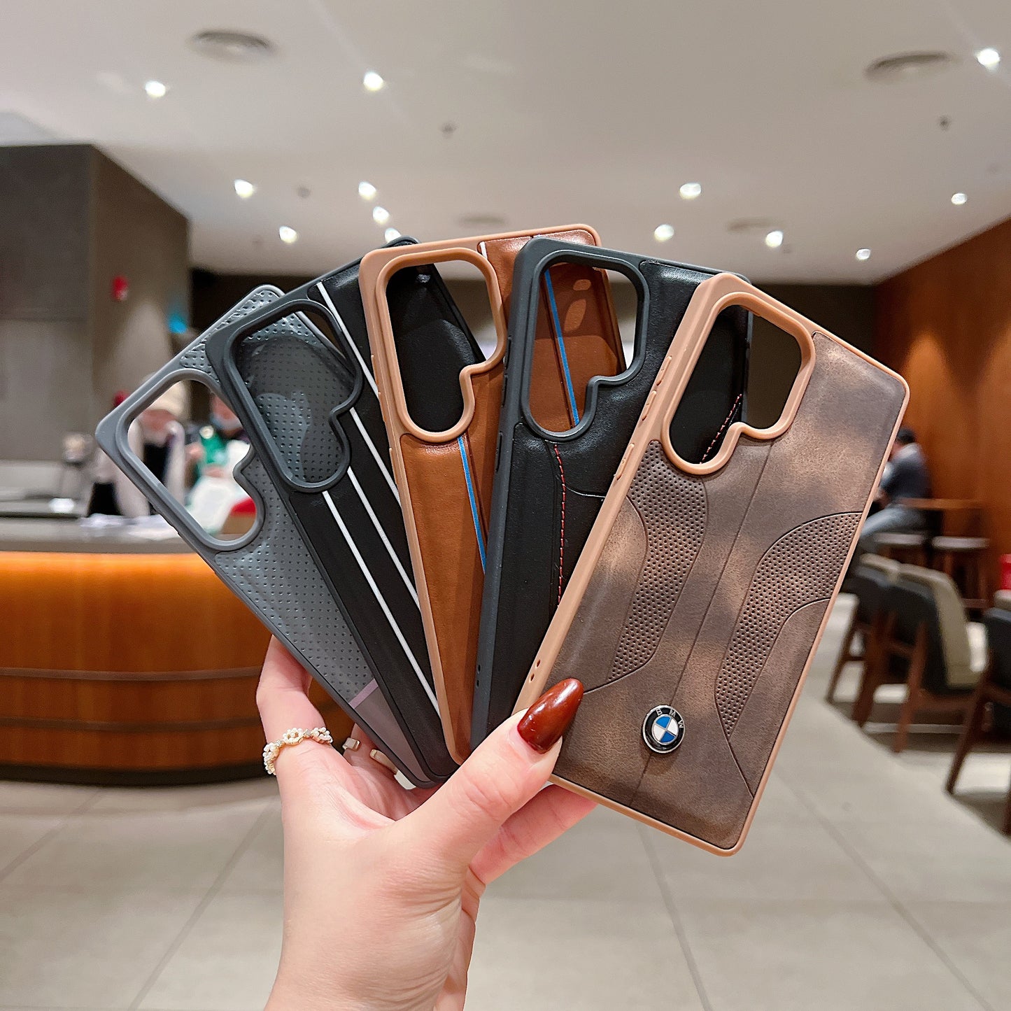 Samsung Ultra Series Luxury Branded Car Logo Leather Case - Lamborghini