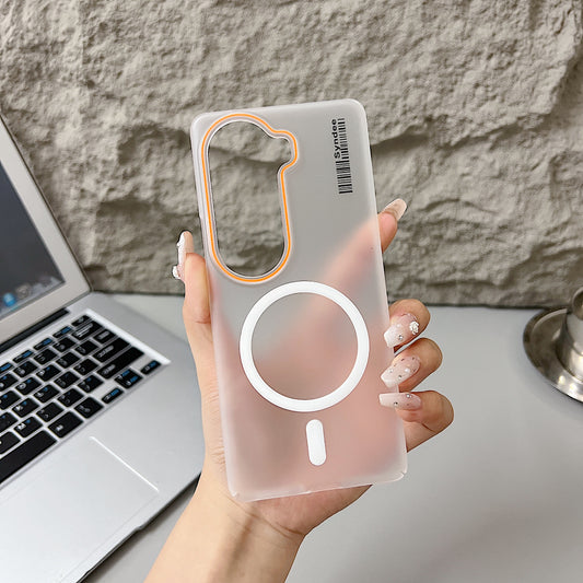 Vivo V40e 5G Premium Magnetic Frosted Ultra Slim Back Case - White