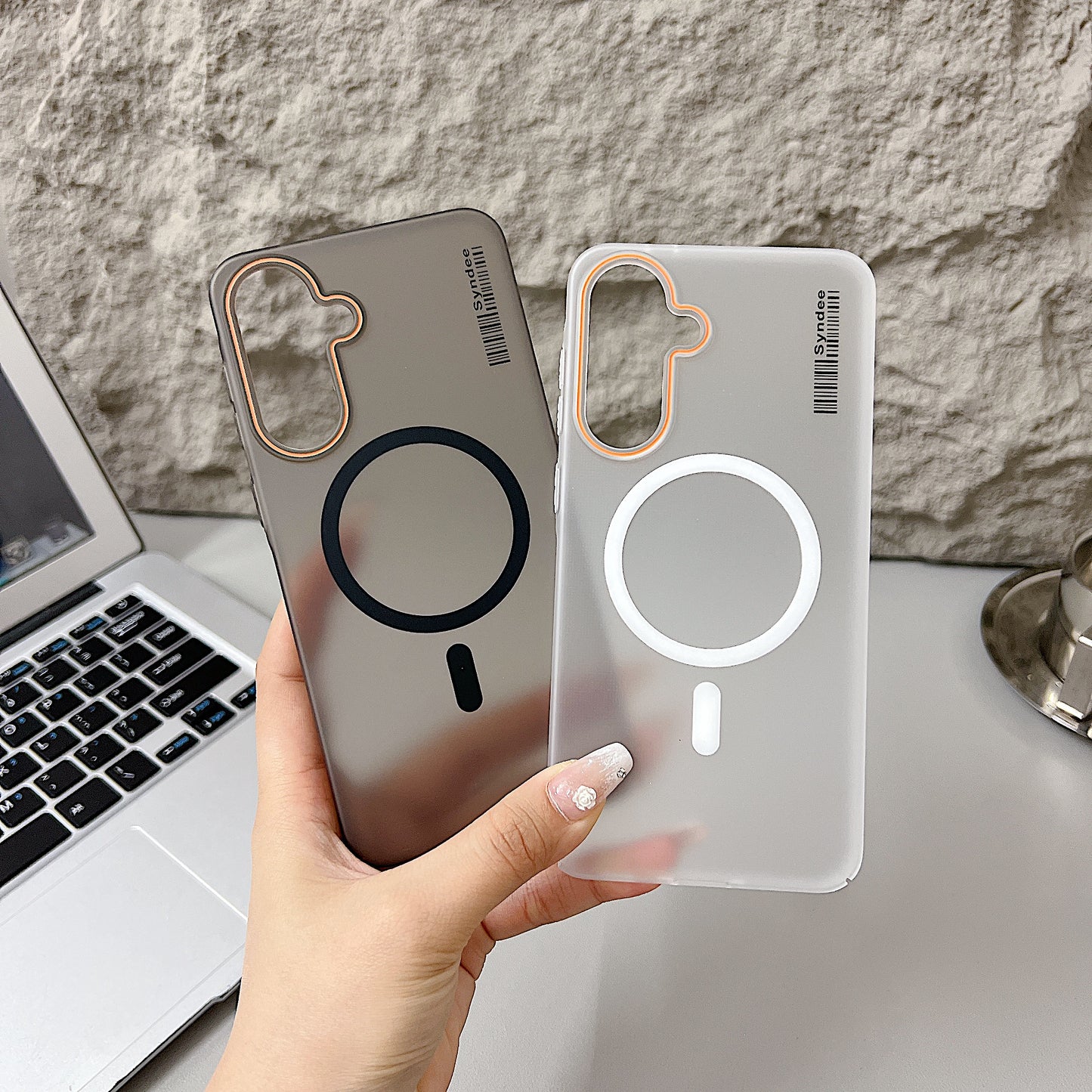 Samsung A56 5G Premium Magnetic Frosted Ultra Slim Back Case - White