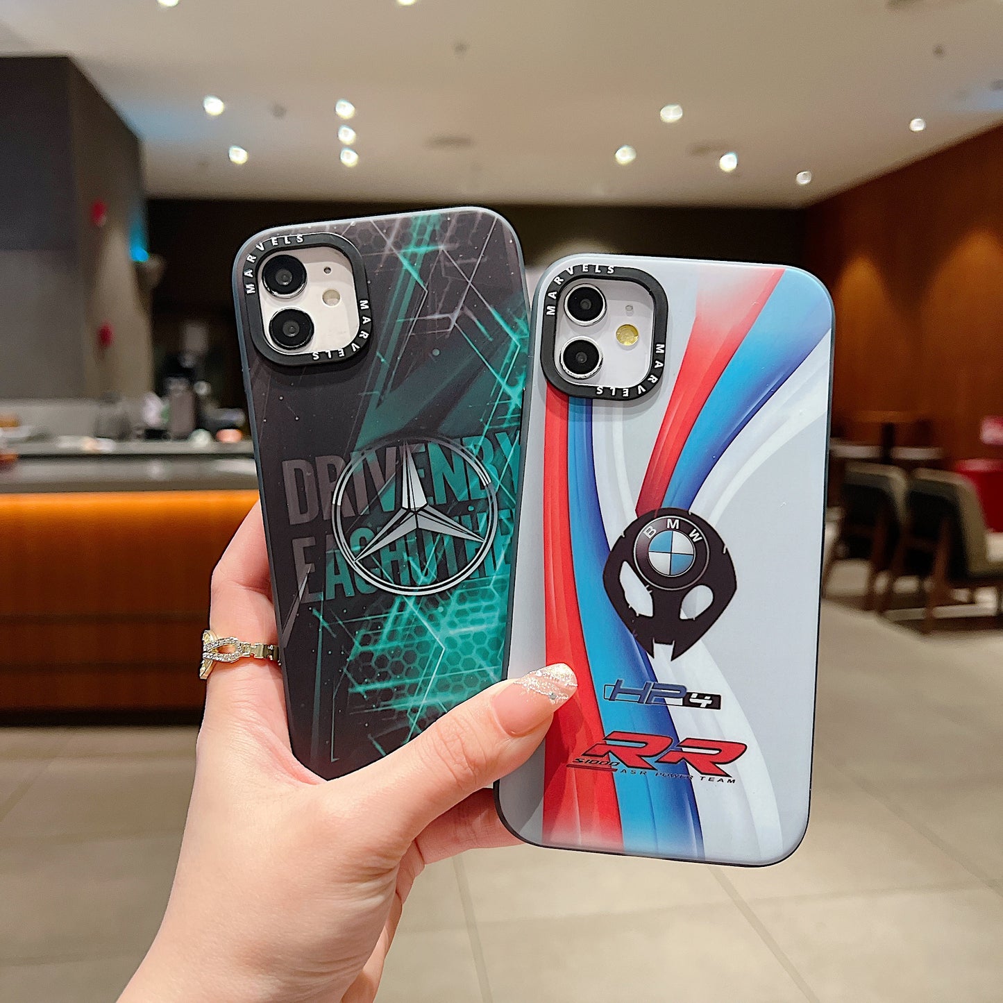 Apple iPhone 12/12 Pro Premium BMW IMD Printed Back Case - BMW