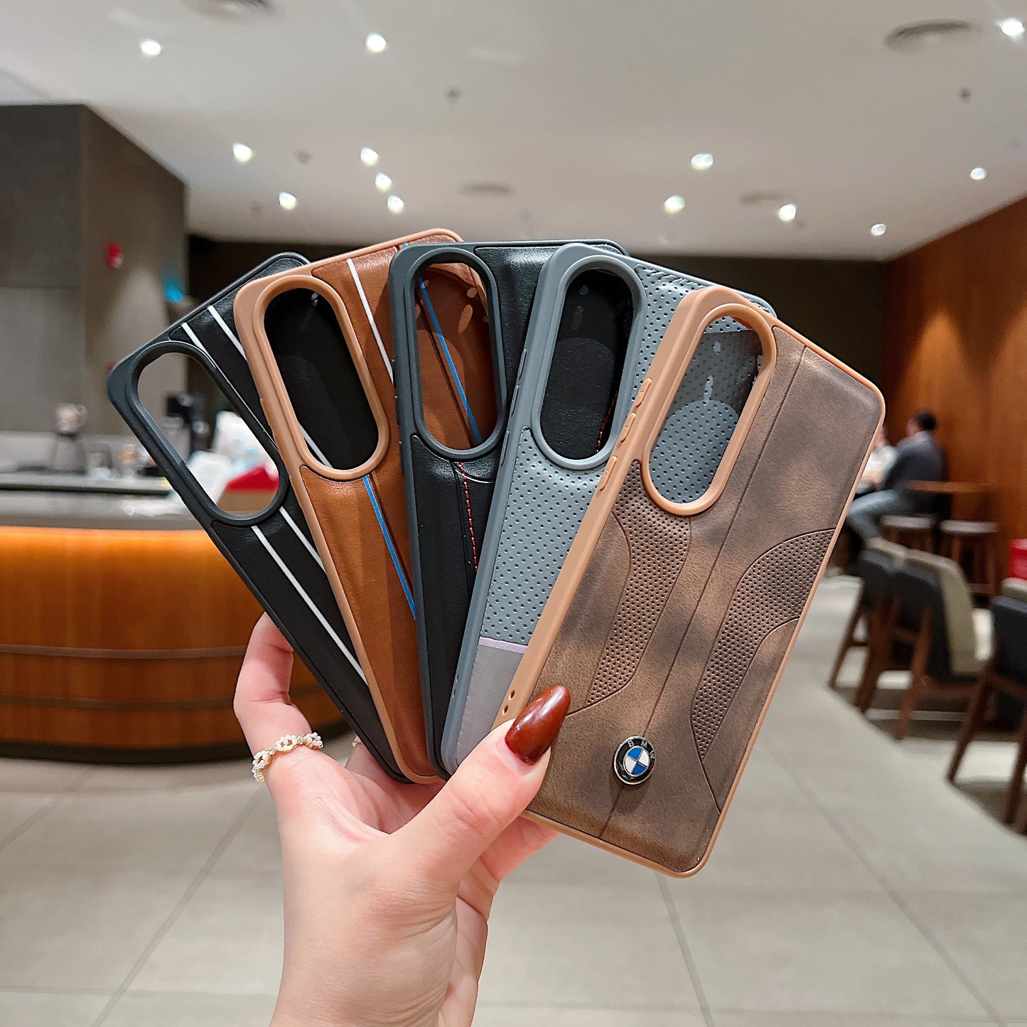 OnePlus Nord CE 4 5g Luxury Branded Car Logo Leather Designer Case - BMW 1