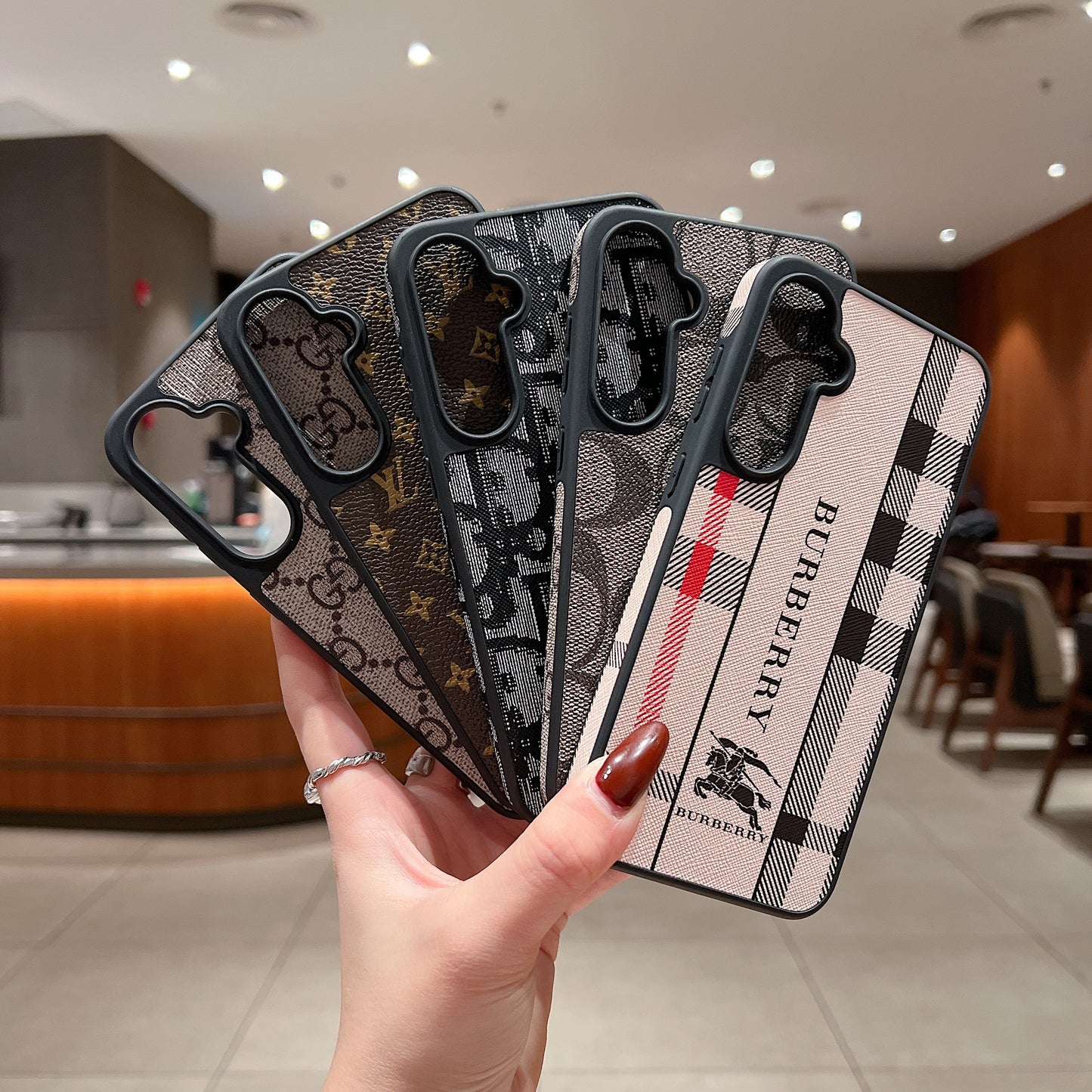 Samsung S23 FE 5g Luxury Branded Leather Designer Case - GUCCI