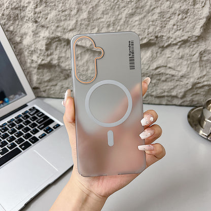 Samsung A56 5G Premium Magnetic Frosted Ultra Slim Back Case - Grey