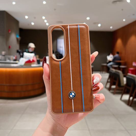 OnePlus Nord CE 4 5g Luxury Branded Car Logo Leather Designer Case - BMW 1