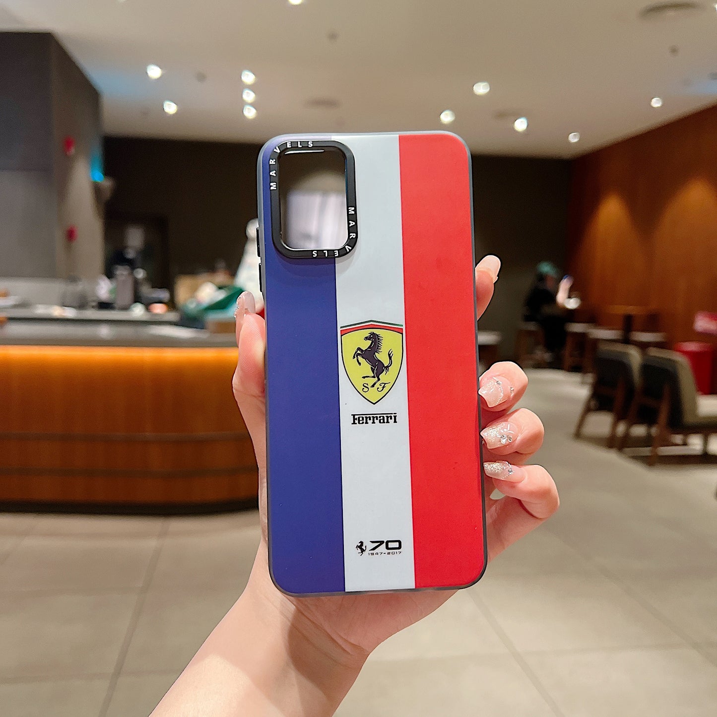 Motorola Moto G34 5G Premium Ferrari IMD Printed Back Case - Ferrari 1