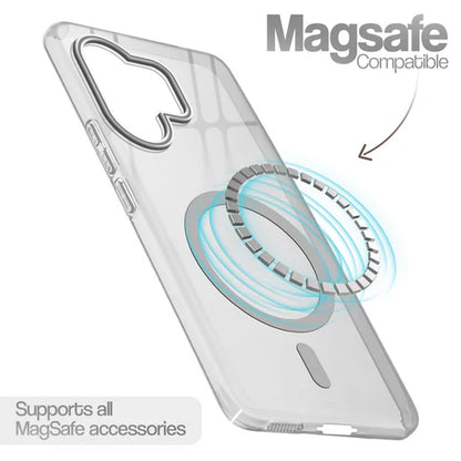 Vivo V60/T4 Pro 5g Crystal Clear Anti-Yellowing Wireless Charging Support Case - Crystal Grey