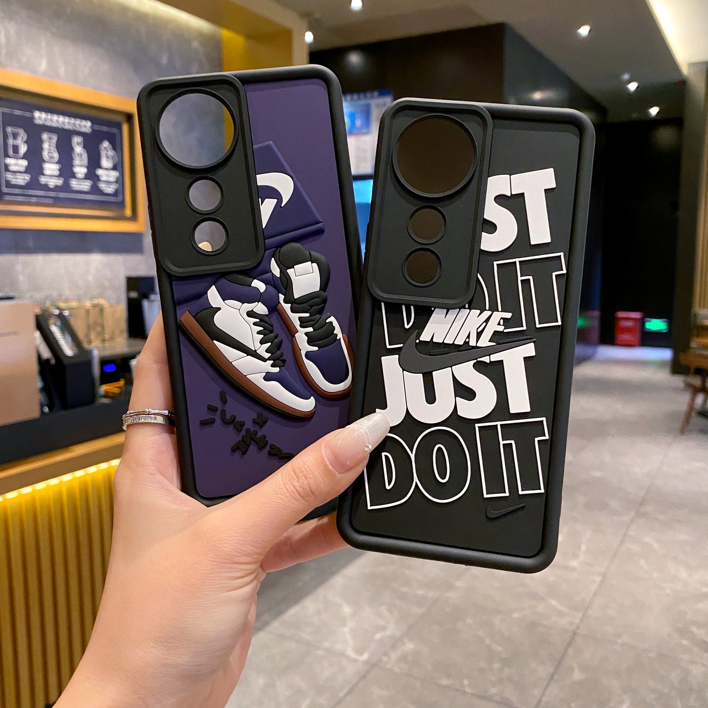 Vivo V40/V40 Pro/T3 Ultra 5g Nike Soft Silicone Cute 3D Cartoon Back Cover Case - Nike 1