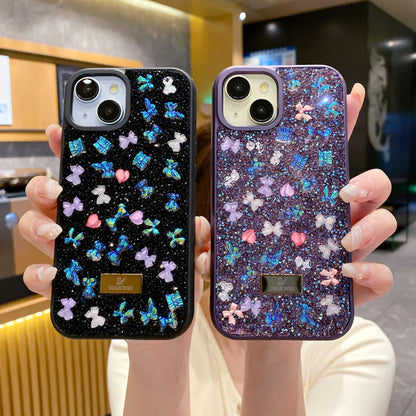 Apple iPhone Swarovski Glitter Rhinestone Shinning Premium cases - Black