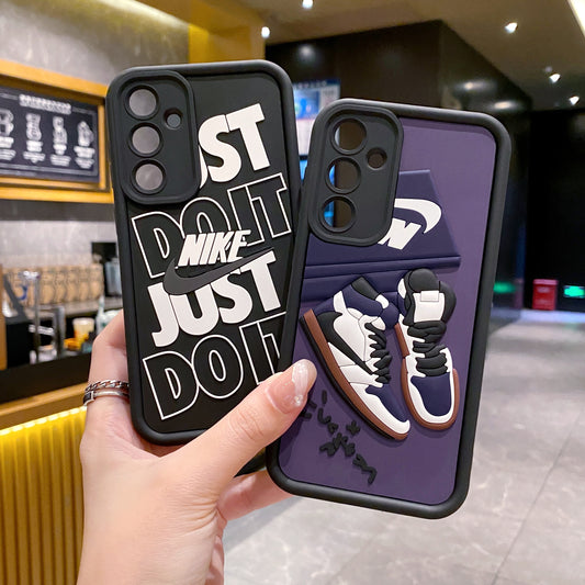 Samsung A55 5G Nike Soft Silicone Cute 3D Cartoon Back Cover Case - Nike 1