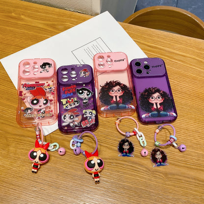 Apple iPhone Cute Girl with Charm Premium Girlish Back Cover Case - Girl 2