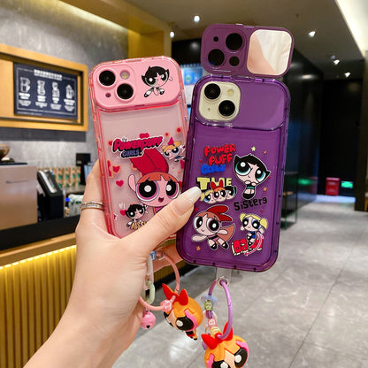 Apple iPhone Luxury Powerpuff Girlish with Charm Back Cover Case - Power Puff 2