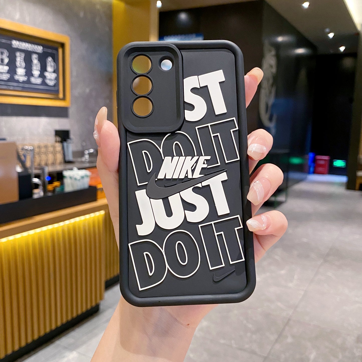 Samsung S22 5G Nike Soft Silicone Cute 3D Cartoon Back Cover Case - Nike 1