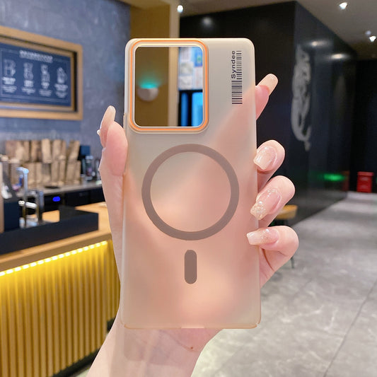 Vivo T2 Pro/ iQoo Z7 Pro 5G Premium Magnetic Frosted Ultra Slim Back Case - Desert Gold