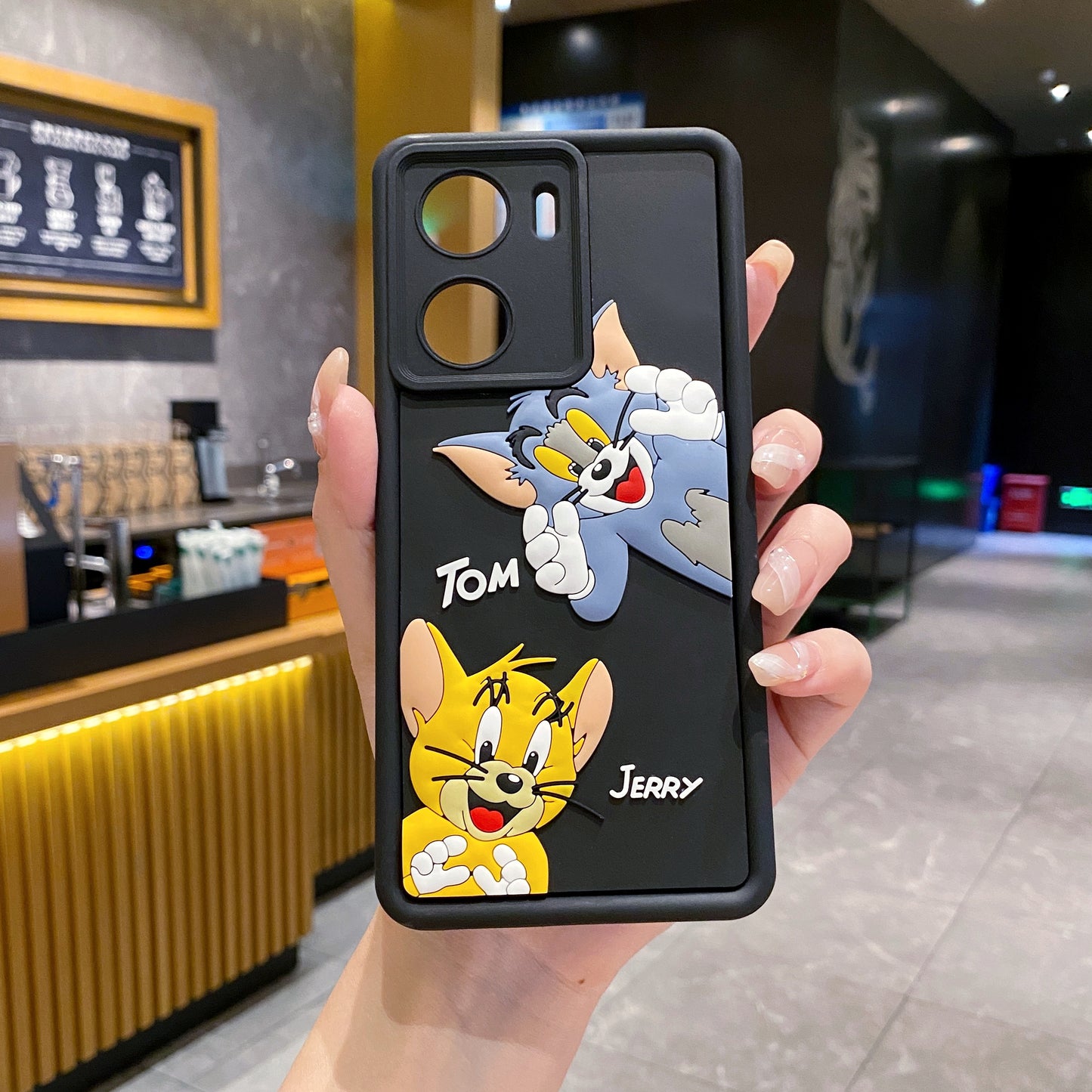 Vivo V29e 5G Tom & Jerry Soft Silicone Cute 3D Cartoon Back Cover Case - Tom & Jerry