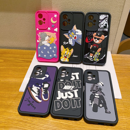 OnePlus Nord CE 2 Lite 5G Tom & Jerry Soft Silicone Cute 3D Cartoon Back Cover Case - Tom & Jerry
