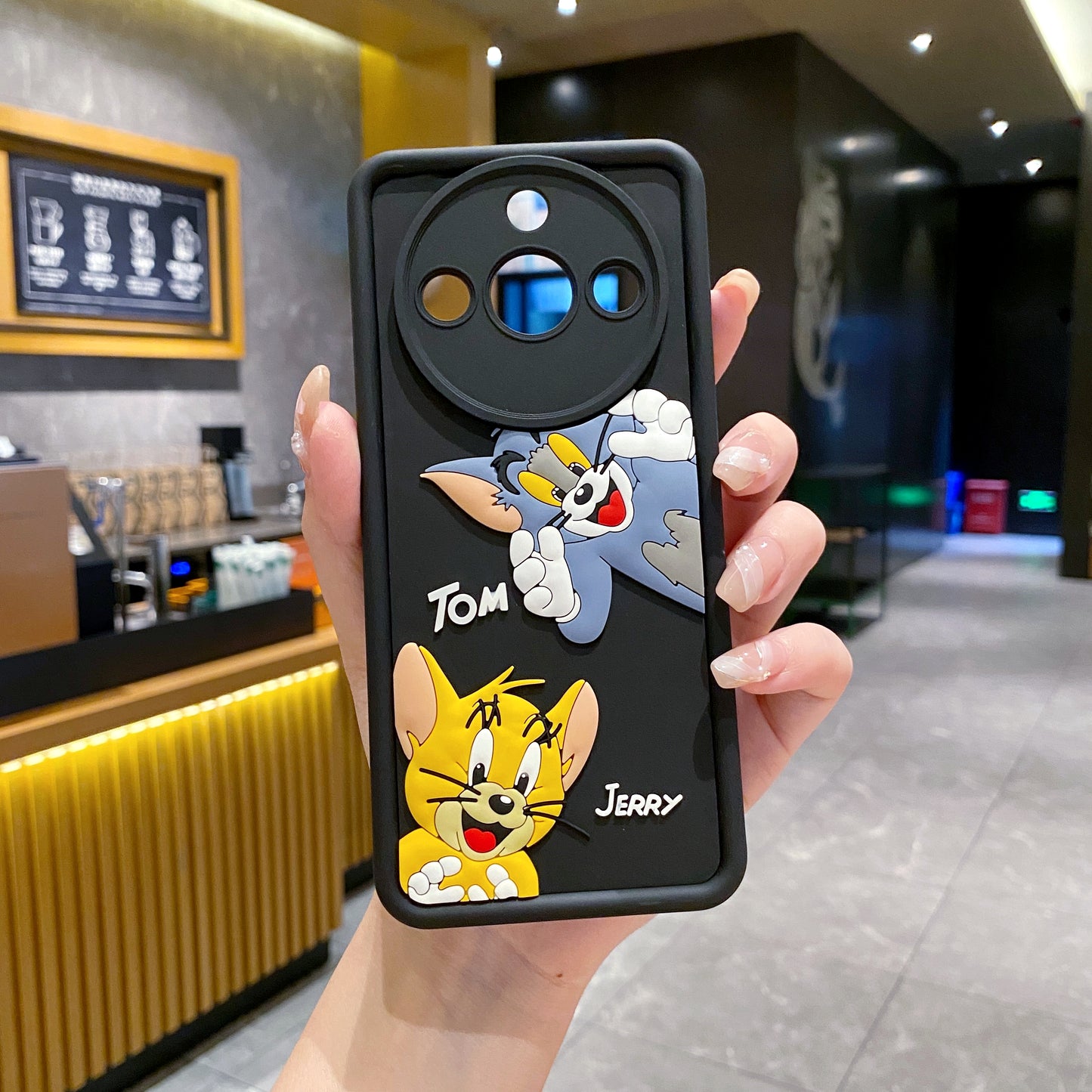 Realme 11 Pro/11 Pro+ 5G Tom & Jerry Soft Silicone Cute 3D Cartoon Back Cover Case - Tom & Jerry