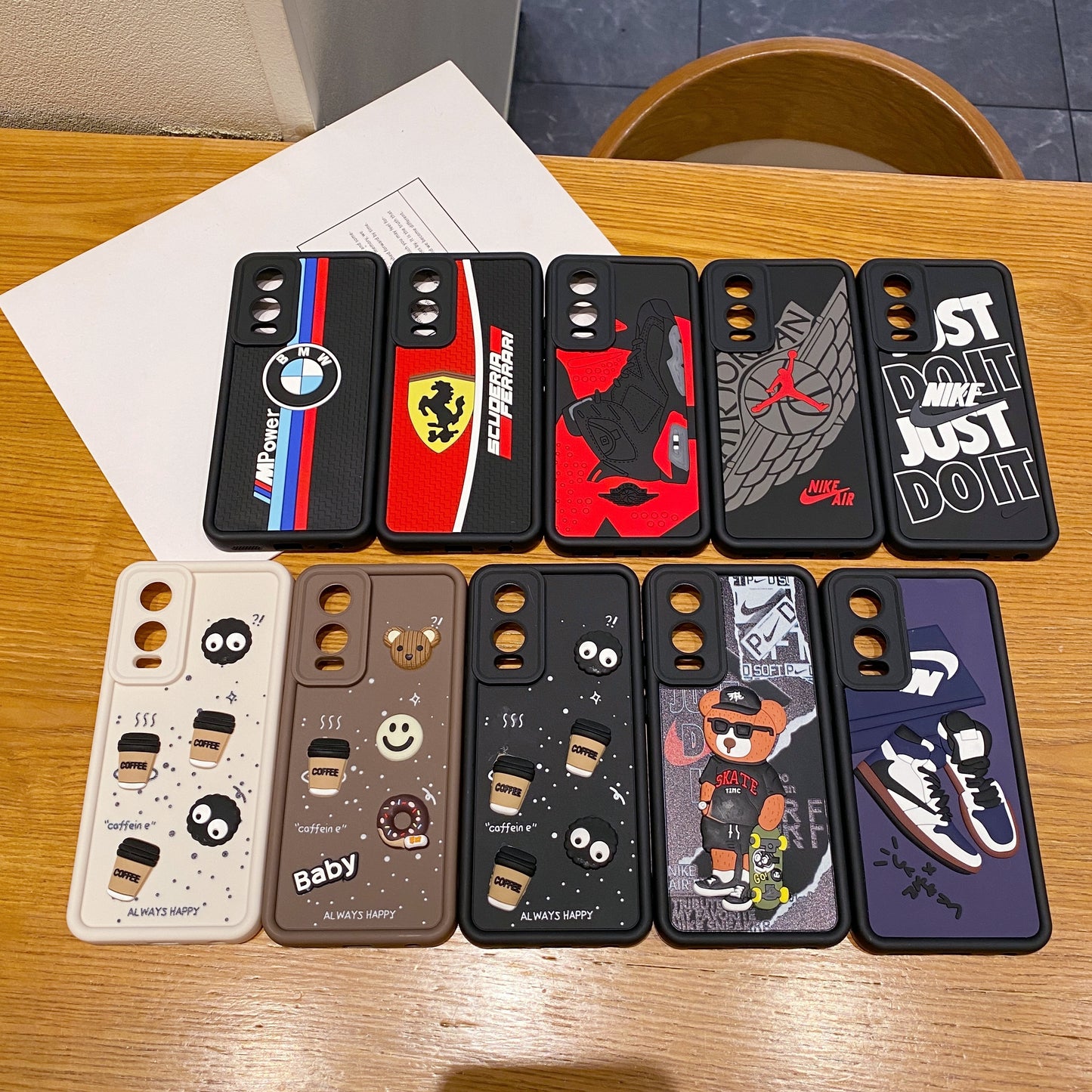 OnePlus Nord CE 4 Lite 5G Coffee Soft Silicone Cute 3D Cartoon Back Cover Case - Brown