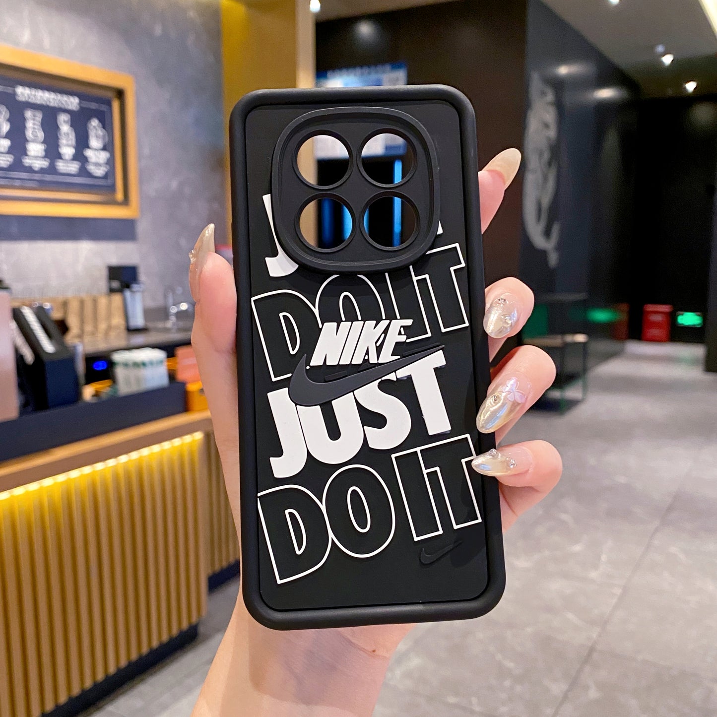 Redmi Note 14 Pro 5G Nike Soft Silicone Cute 3D Cartoon Back Cover Case - Nike 1