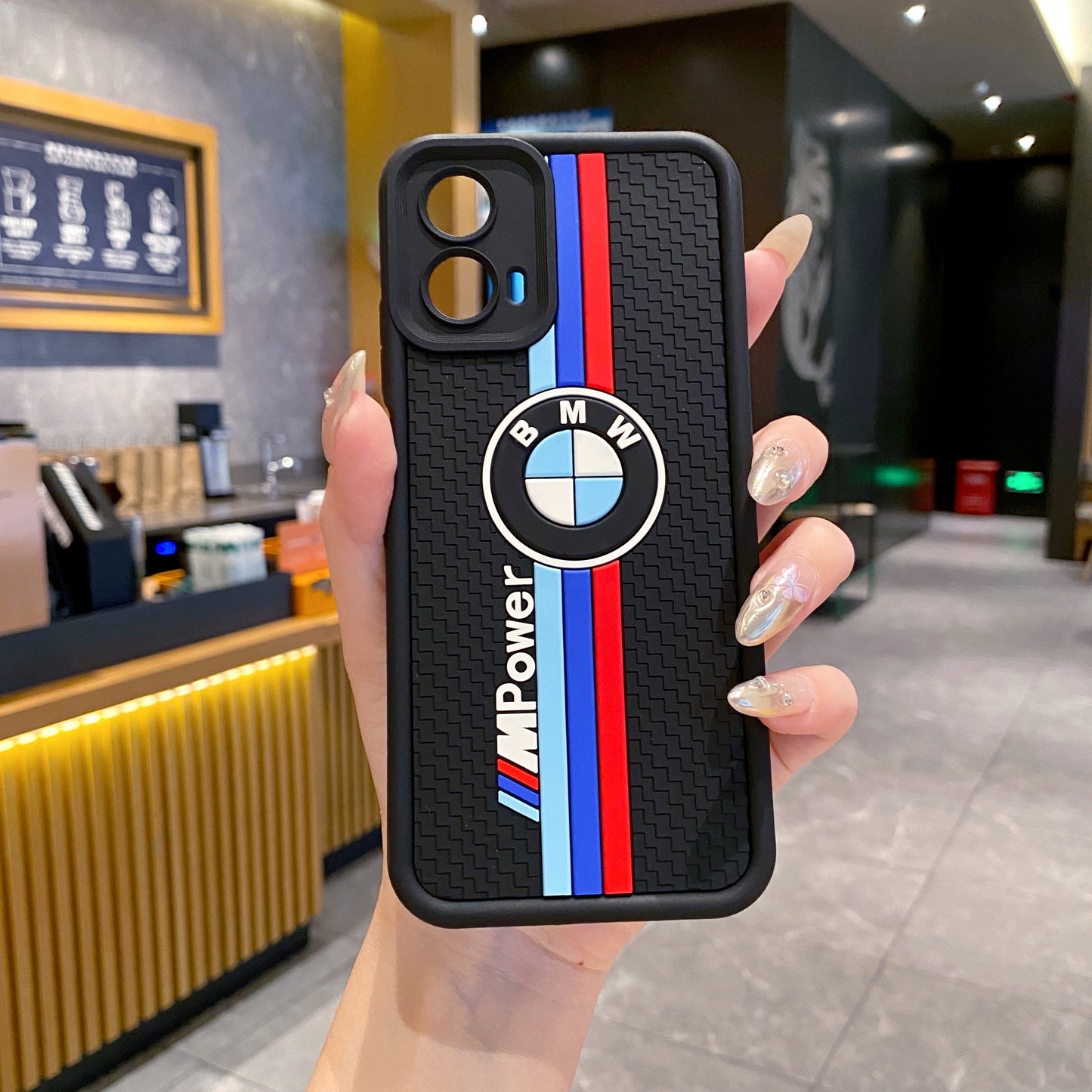 Motorola Moto G34 5G BMW Soft Silicone Cute 3D Cartoon Back Cover Case - BMW