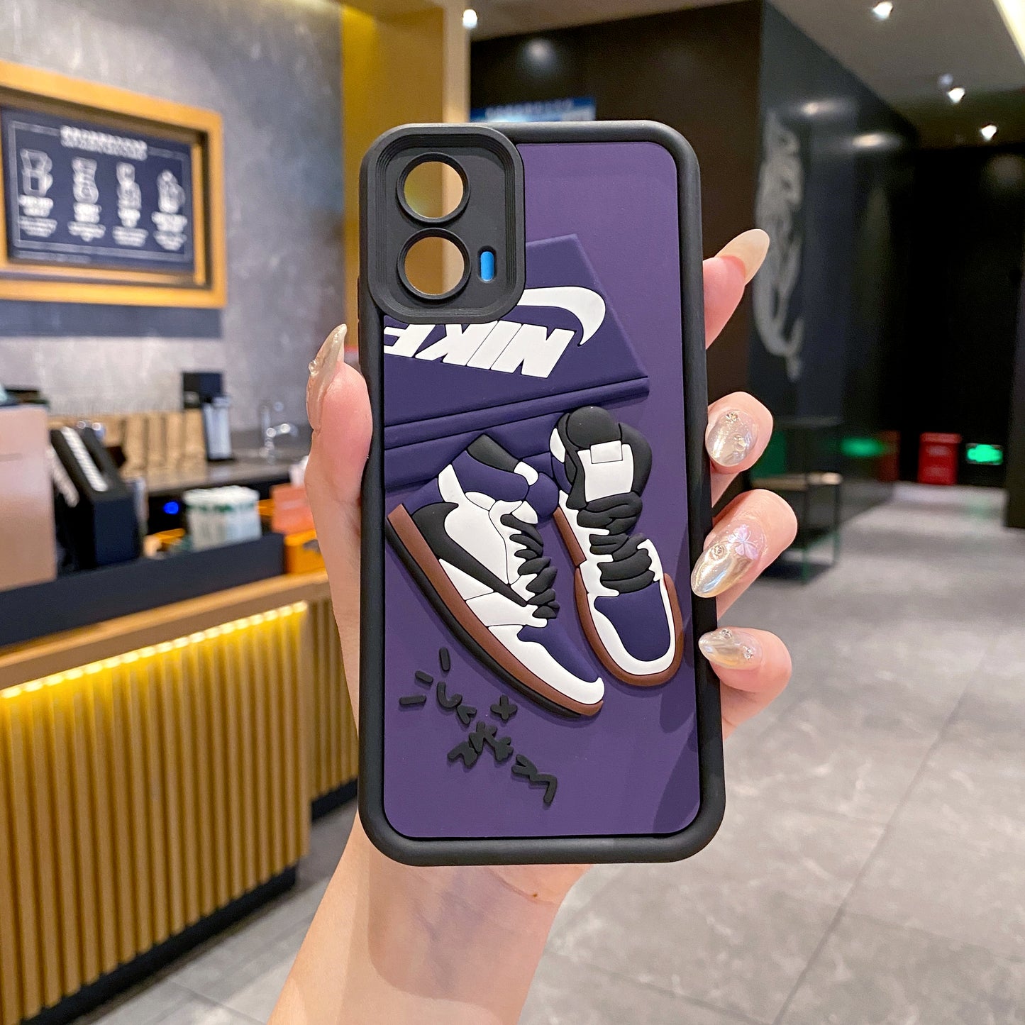 Motorola Moto G45 5G Nike Soft Silicone Cute 3D Cartoon Back Cover Case -Nike 2