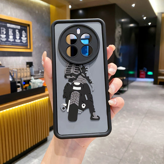 Realme 12 Pro/12 Pro+ 5G Moto Rider Soft Silicone Cute 3D Cartoon Back Cover Case - Moto Rider