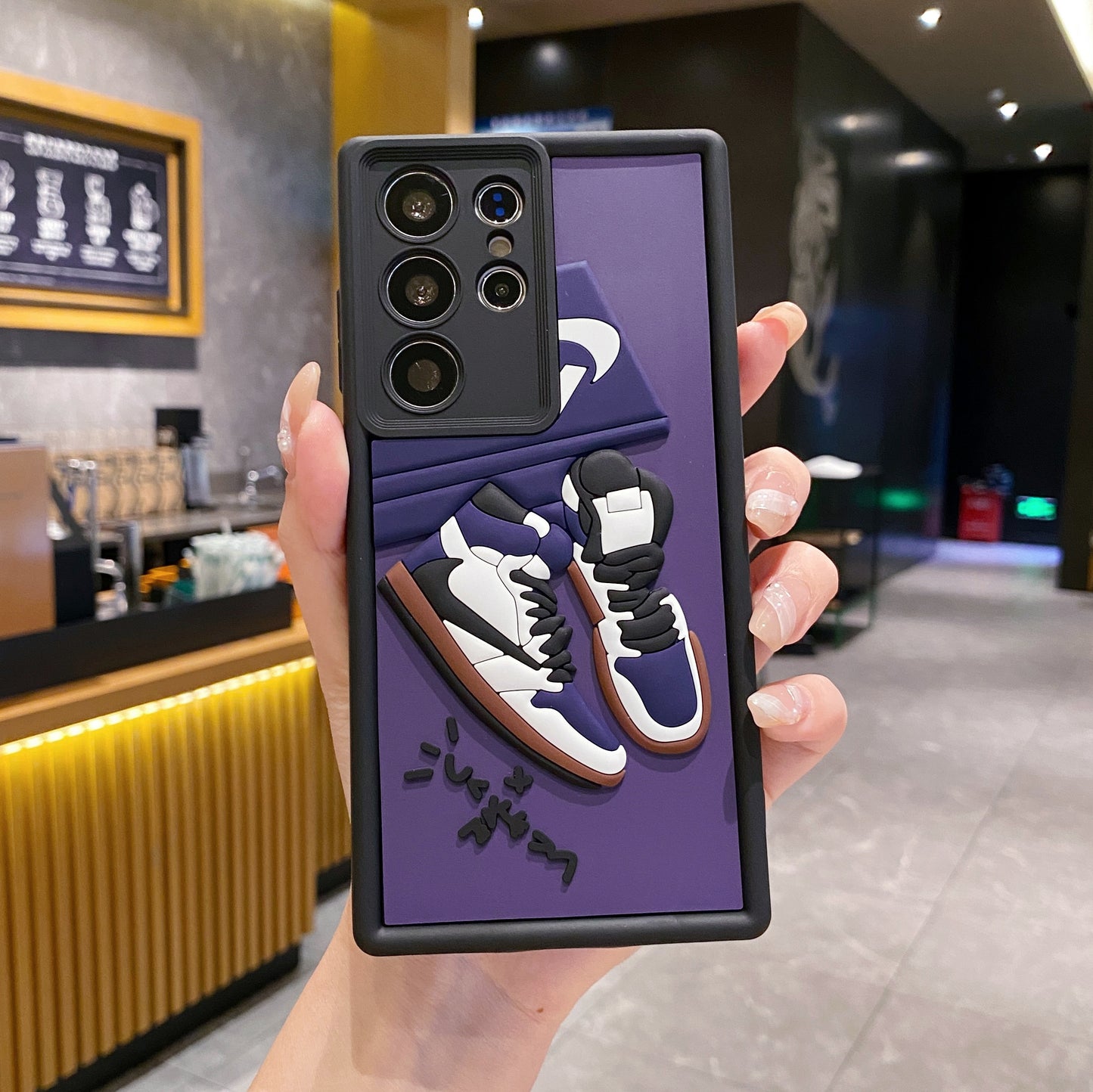 Samsung S24 Ultra 5G Nike Soft Silicone Cute 3D Cartoon Back Cover Case - Nike 2