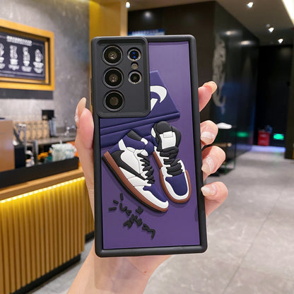 Samsung S24 Ultra 5G Nike Soft Silicone Cute 3D Cartoon Back Cover Case - Nike 2