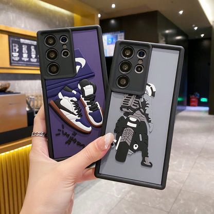 Samsung S24 Ultra 5G Nike Soft Silicone Cute 3D Cartoon Back Cover Case - Nike 2