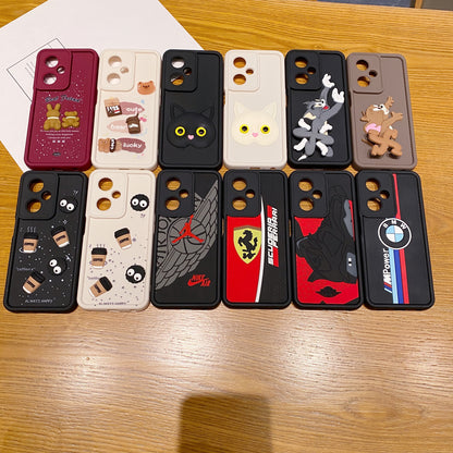 OnePlus Nord CE 3 Lite 5G FerrariSoft Silicone Cute 3D Cartoon Back Cover Case - Ferrari