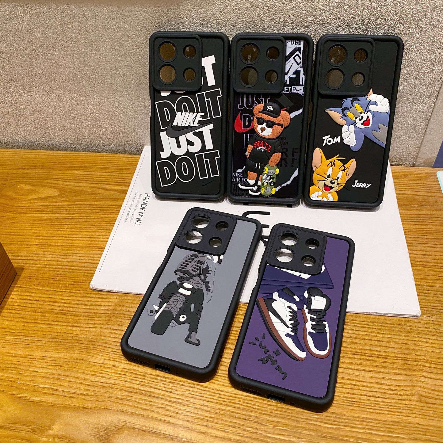 Redmi Note 13 5G Nike Soft Silicone Cute 3D Cartoon Back Cover Case - Nike 1