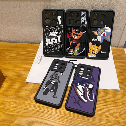 Redmi Note 13 5G Nike Soft Silicone Cute 3D Cartoon Back Cover Case - Nike 1