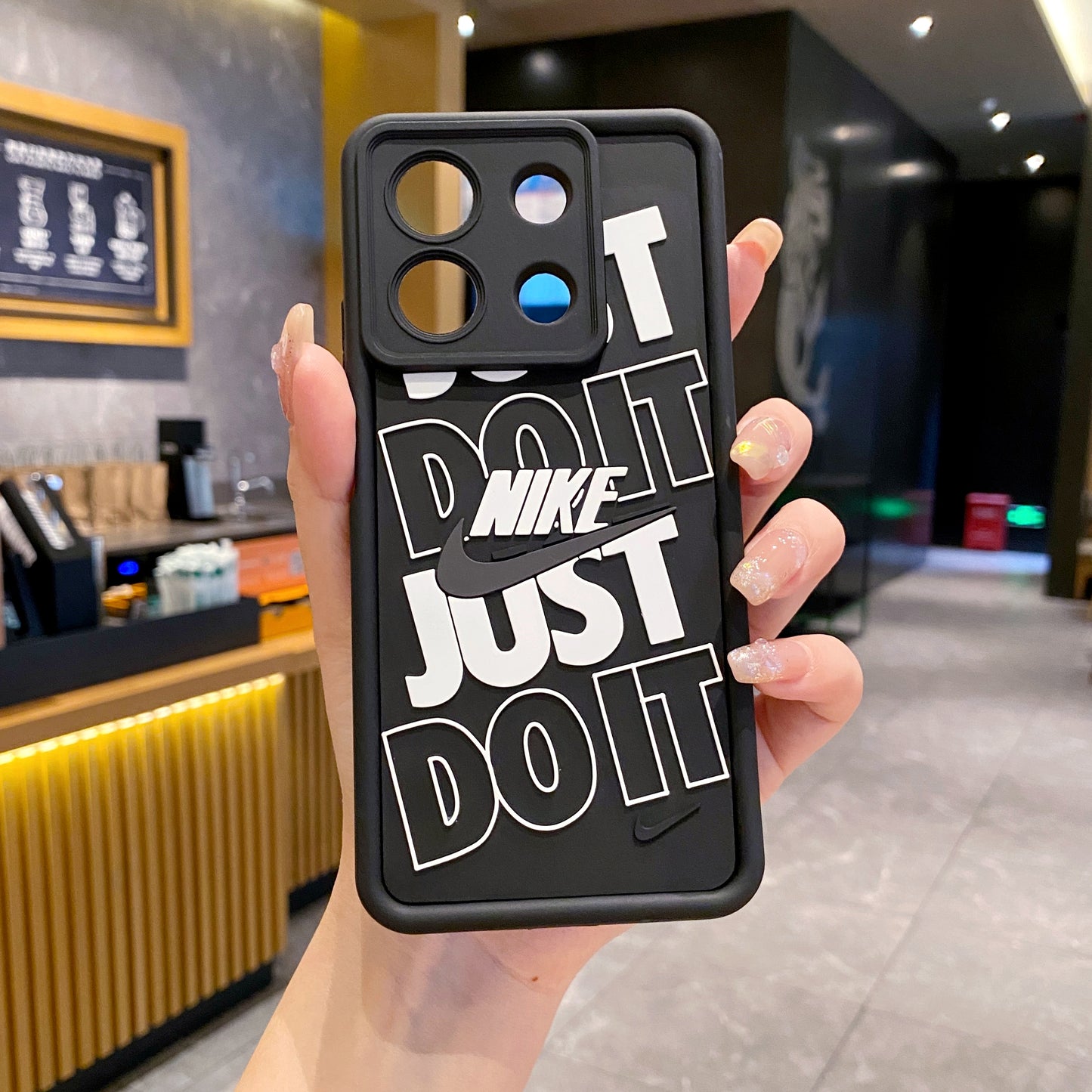 Redmi Note 13 5G Nike Soft Silicone Cute 3D Cartoon Back Cover Case - Nike 1
