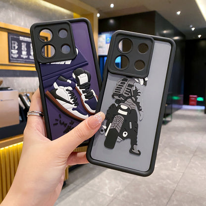 Redmi Note 13 5G Nike Soft Silicone Cute 3D Cartoon Back Cover Case - Nike 2
