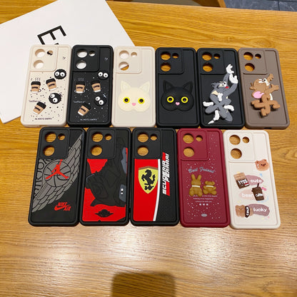 Vivo Y200 Pro 5G Ferrari Soft Silicone Cute 3D Cartoon Back Cover Case - Ferrari